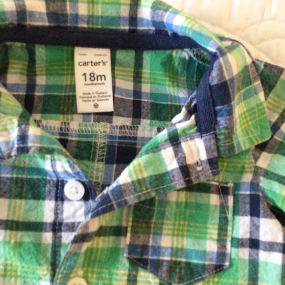 CARTER'S BABY BOY'S ROMPER - SIZE 18 MO. - Picture 4 of 5